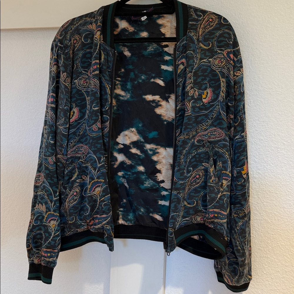 Johnny Was Multicolor Paisley Jacket